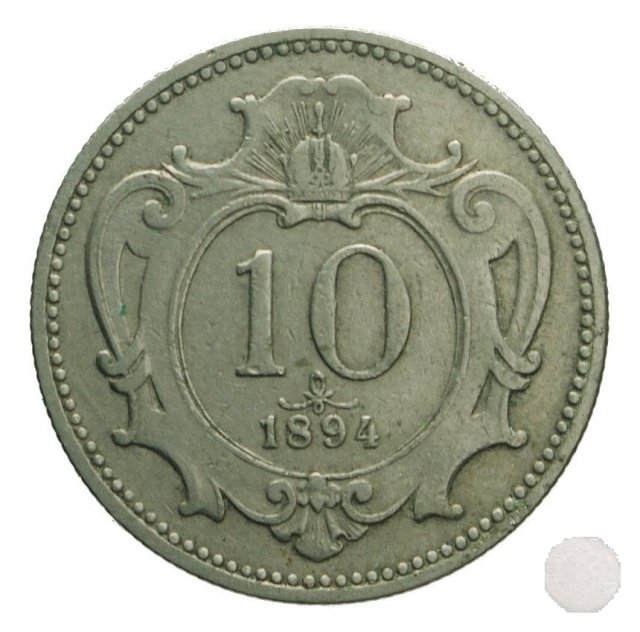 10 HELLER I tipo 1894 (Vienna)