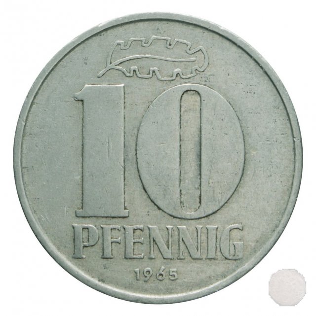 10 PFENNIG III tipo 1965 (Berlin)