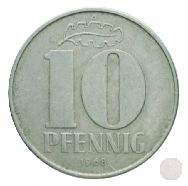 10 PFENNIG III tipo 1968 (Berlin)