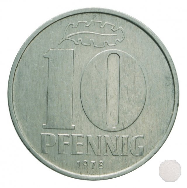 10 PFENNIG III tipo 1978 (Berlin)