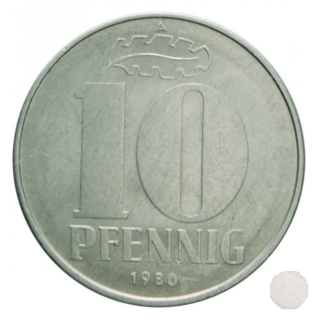 10 PFENNIG III tipo 1980 (Berlin)