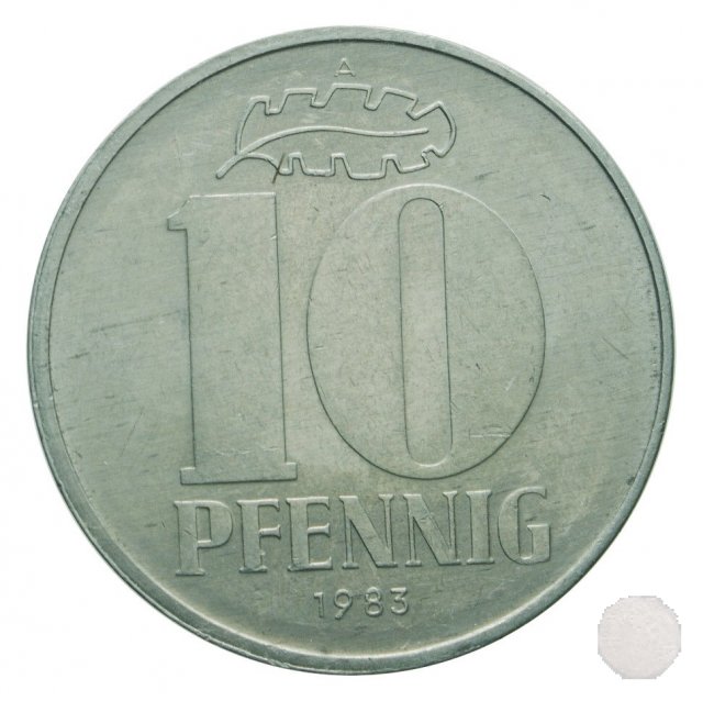 10 PFENNIG III tipo 1983 (Berlin)