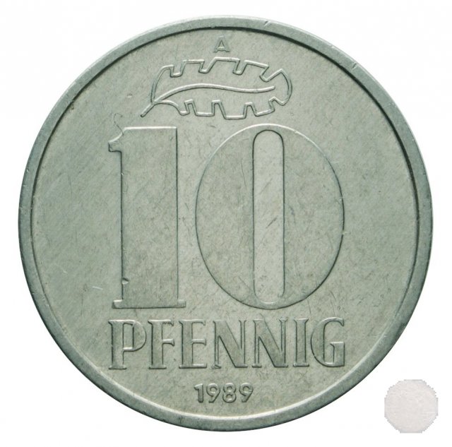 10 PFENNIG III tipo 1989 (Berlin)