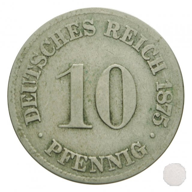 10 PFENNIG I tipo 1875 (Frankfurt)