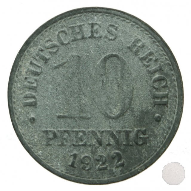 10 PFENNIG V tipo 1922 (Berlin)