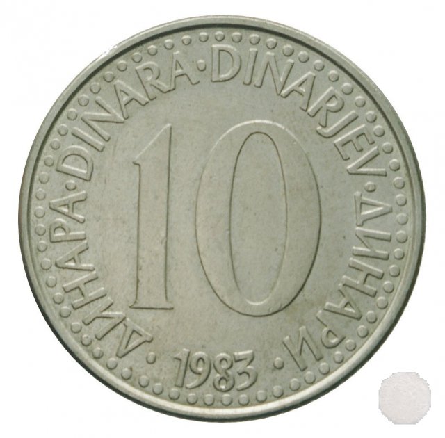 10 dinara III tipo 1983 (Belgrad)