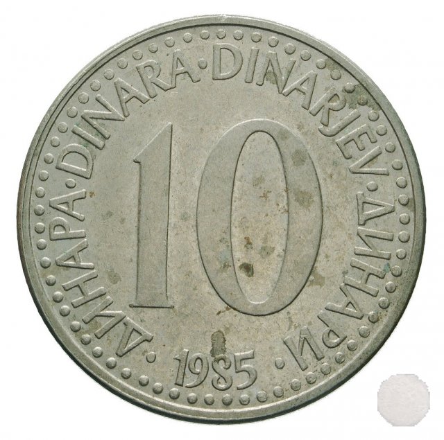 10 dinara III tipo 1985 (Belgrad)