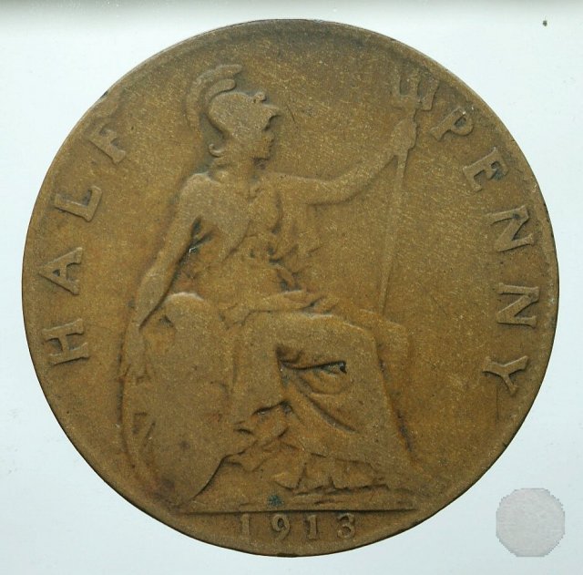 1/2 PENNY I TIPO 1913 (Londra)