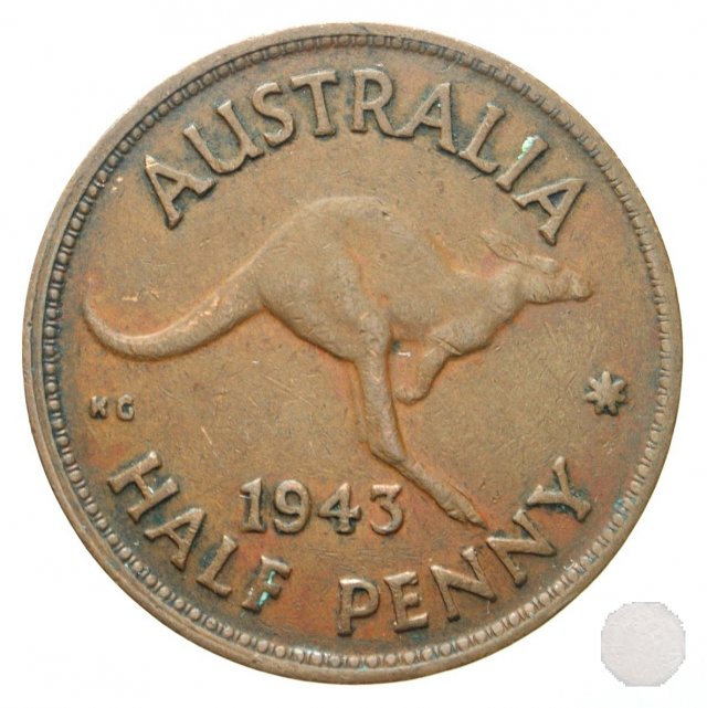 1/2 PENNY 1943 (Melbourne)