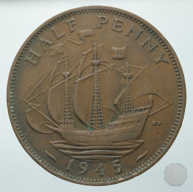 1/2 PENNY 1945 (Londra)