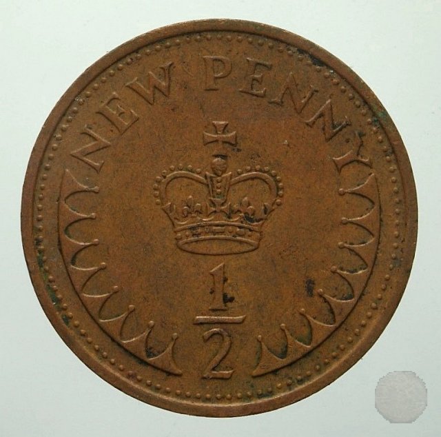 1/2 new penny 1971 (Londra)