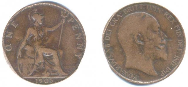 1 PENNY 1905 (Londra)