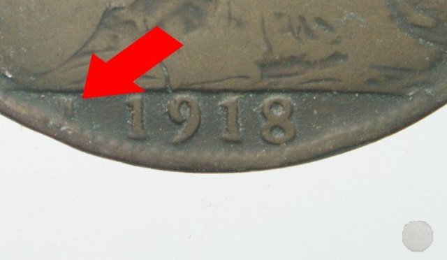 1 PENNY I TIPO 1918 (Heaton)