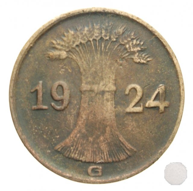 1 REICHSPFENNIG 1924 (Karlsruhe)