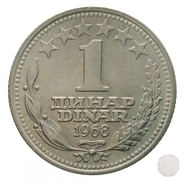 1 dinar III tipo 1968