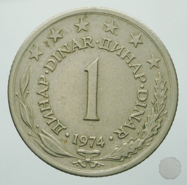 1 dinar IV tipo 1974