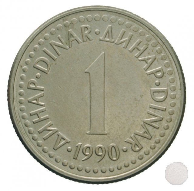 1 dinar VII tipo 1990