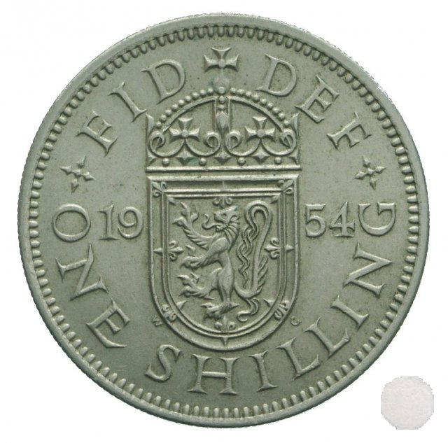 1 shilling II tipo 1954 (Londra)