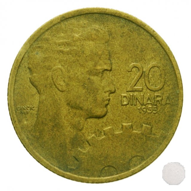 20 DINARA 1955