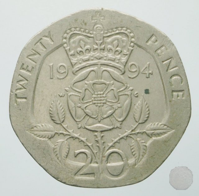 20 pence II tipo 1994 (Londra)