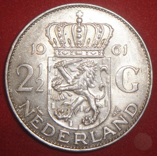 2-1/2 GULDEN Argento 1961 (Utrecht)