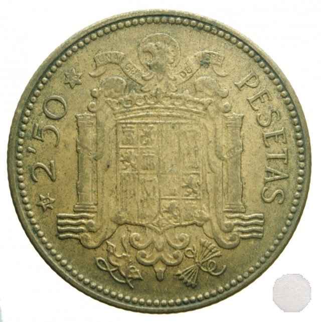 2-1/2 PESETAS 1953 (Madrid)