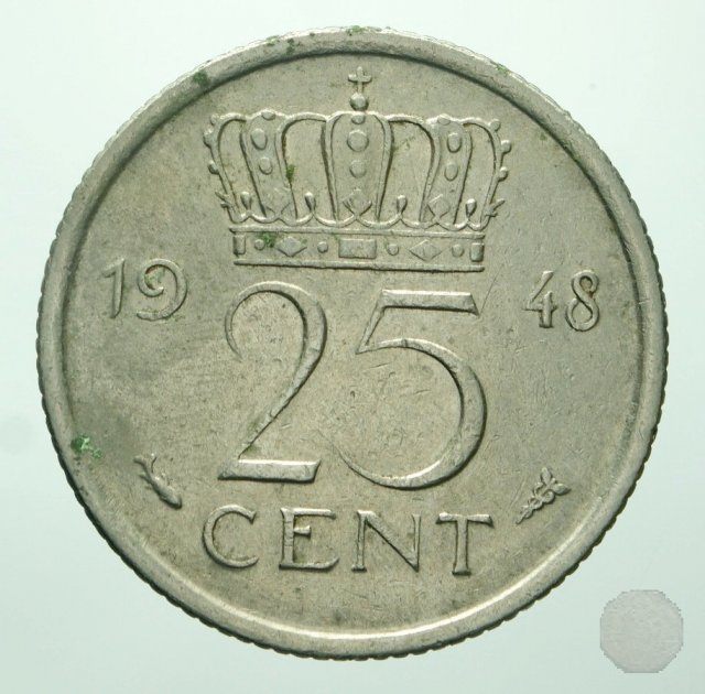 25 CENTS VI tipo 1948 (Utrecht)