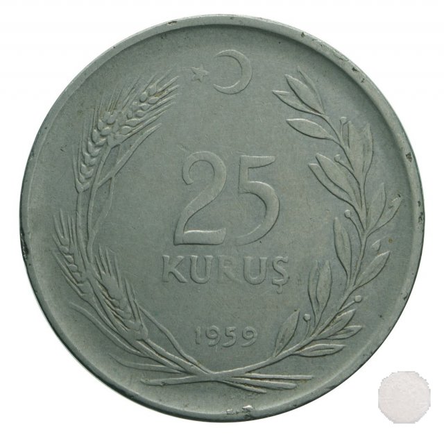 25 KURUS IV tipo 1959 (Istambul)