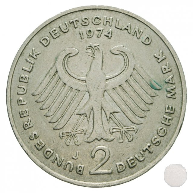 2 MARK KONRAD ADENAUER 1974 (Hamburg)