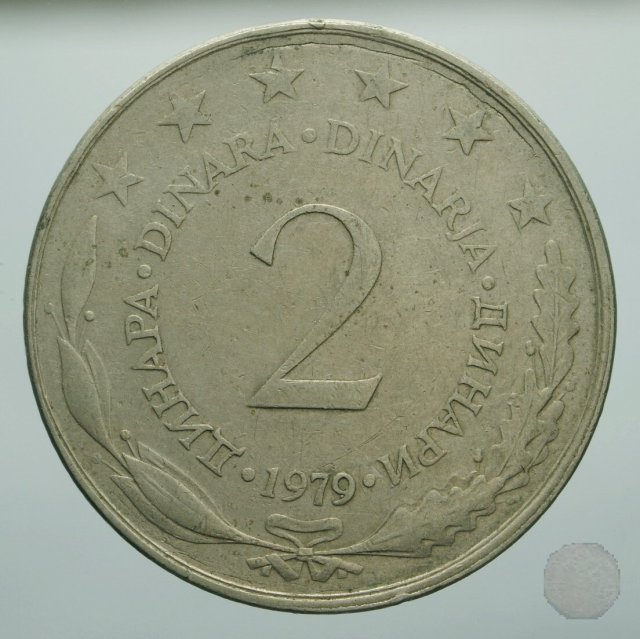 2 dinara III tipo 1979 (Belgrad)