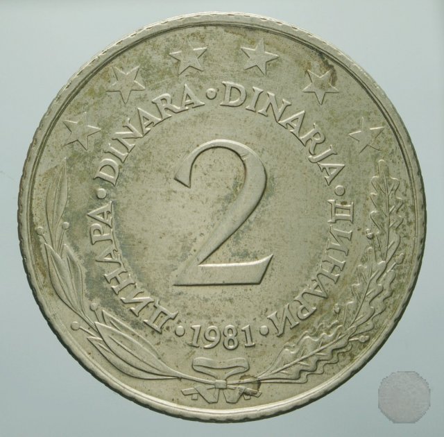 2 dinara III tipo 1981 (Belgrad)