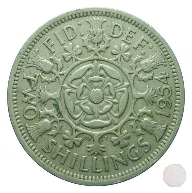 2 shillings 1954 (Londra)