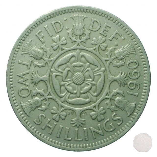 2 shillings 1960 (Londra)