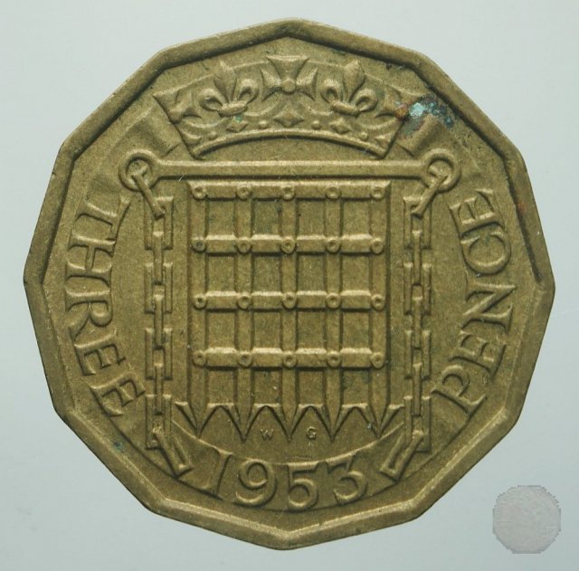 3 pence 1953 (Londra)