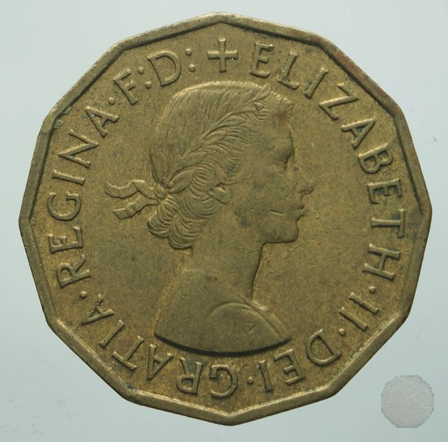 3 pence 1954 (Londra)