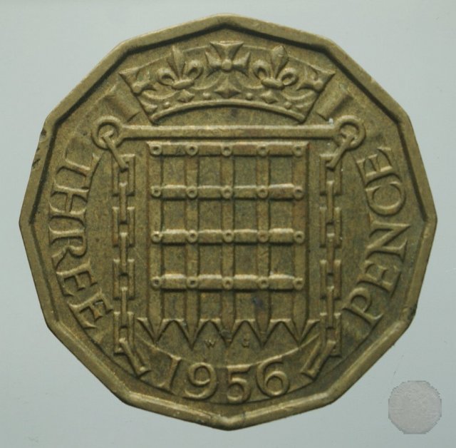 3 pence 1956 (Londra)