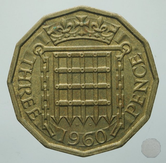 3 pence 1960 (Londra)