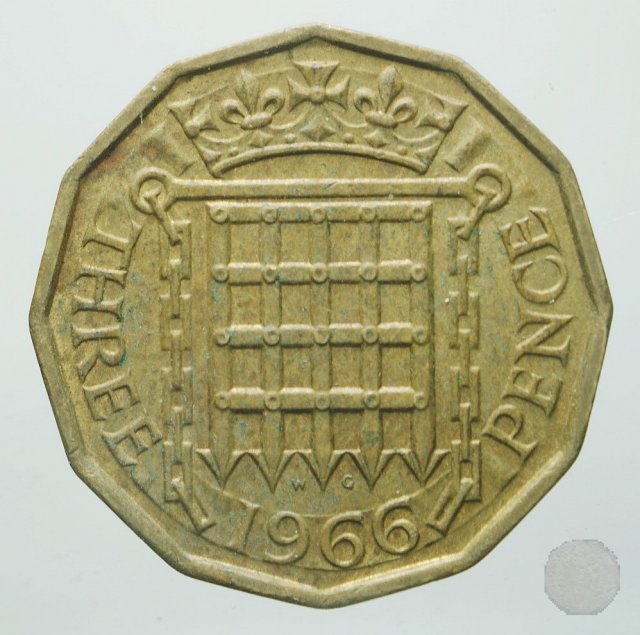 3 pence 1966 (Londra)