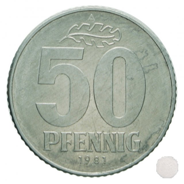 50 PFENNIG III tipo 1981 (Berlin)