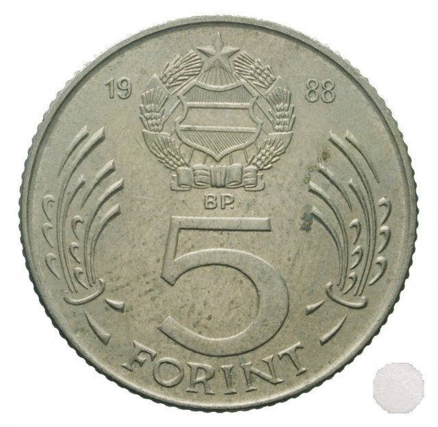 5 FORINT III tipo 1988 (Budapest)