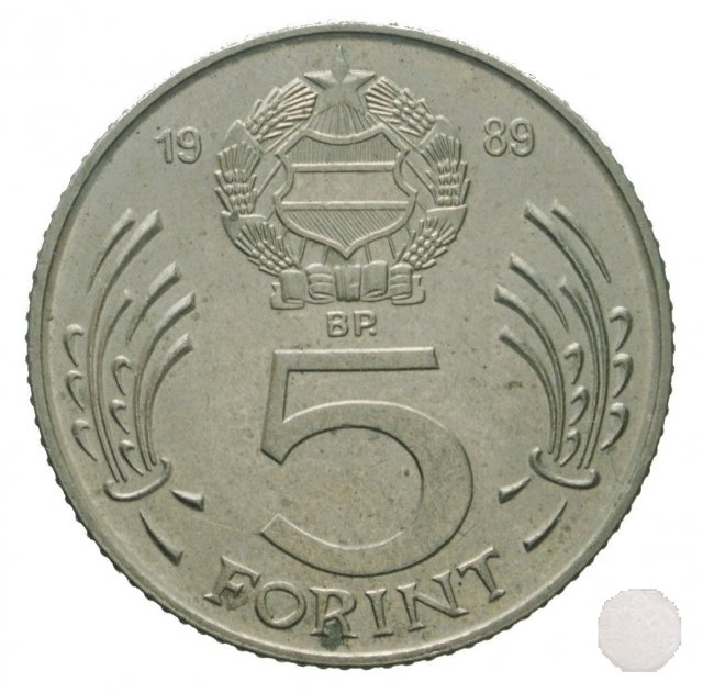 5 FORINT III tipo 1989 (Budapest)