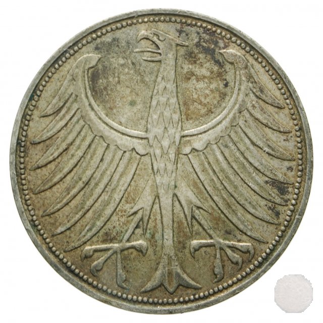 5 MARK Argento 1951 (Karlsruhe)