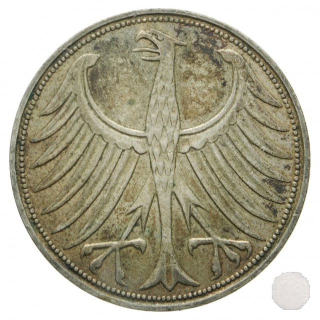 5 MARK Argento 1951 (Karlsruhe)