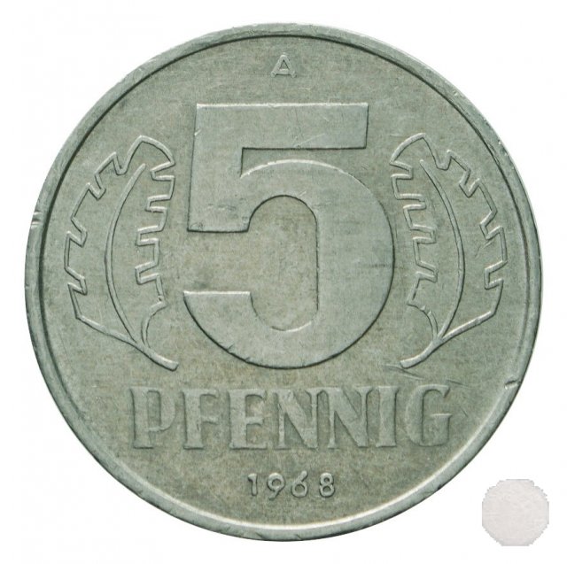 5 PFENNIG III tipo 1968 (Berlin)