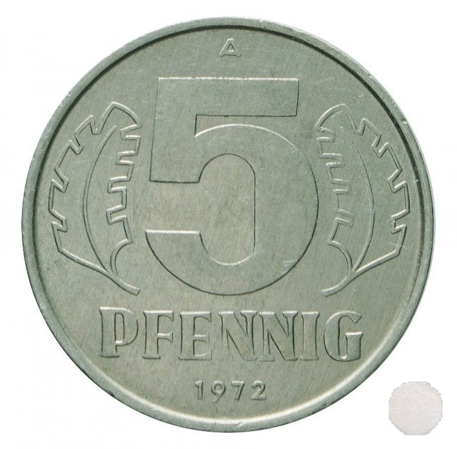 5 PFENNIG III tipo 1972 (Berlin)