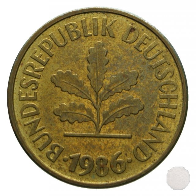 5 PFENNIG 1986 (Stuttgart)