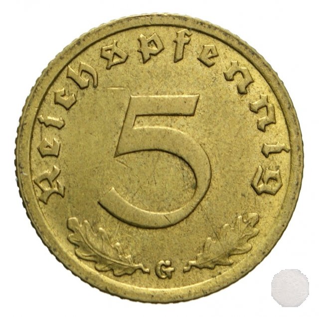 5 REICHSPFENNIG 1937 (Karlsruhe)