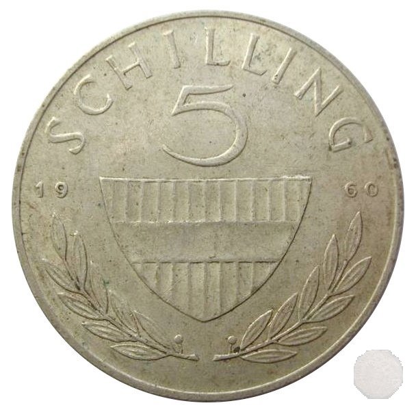 5 SCHILLING Argento 1960 (Vienna)