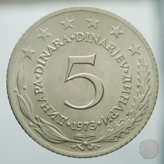 5 dinara III tipo 1973 (Belgrad)