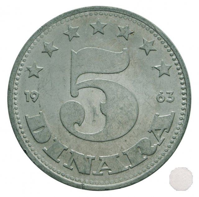 5 dinara I tipo 1963